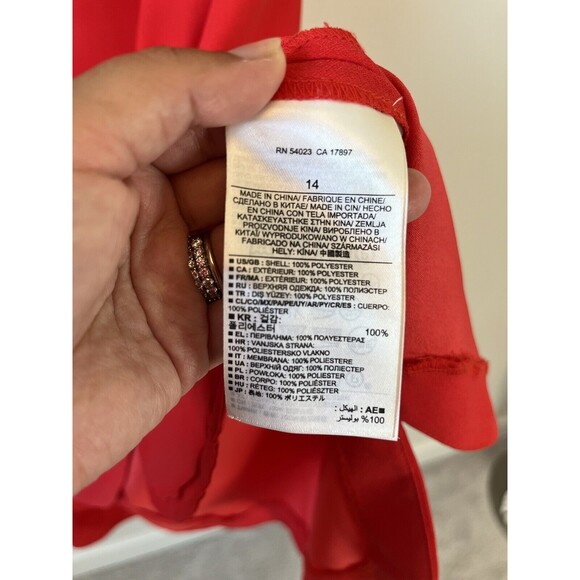 Banana Republic Red Dress high low - Picture 8 of 9